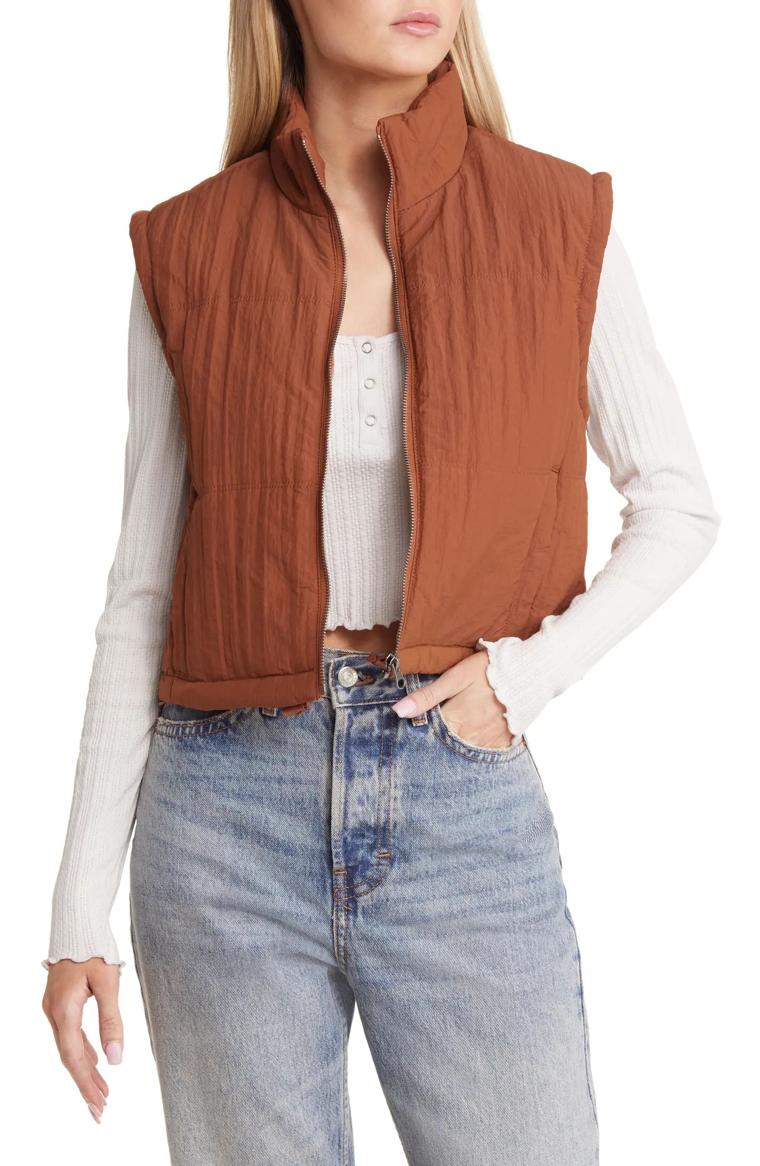 Cropped Puffer Vest | Nordstrom