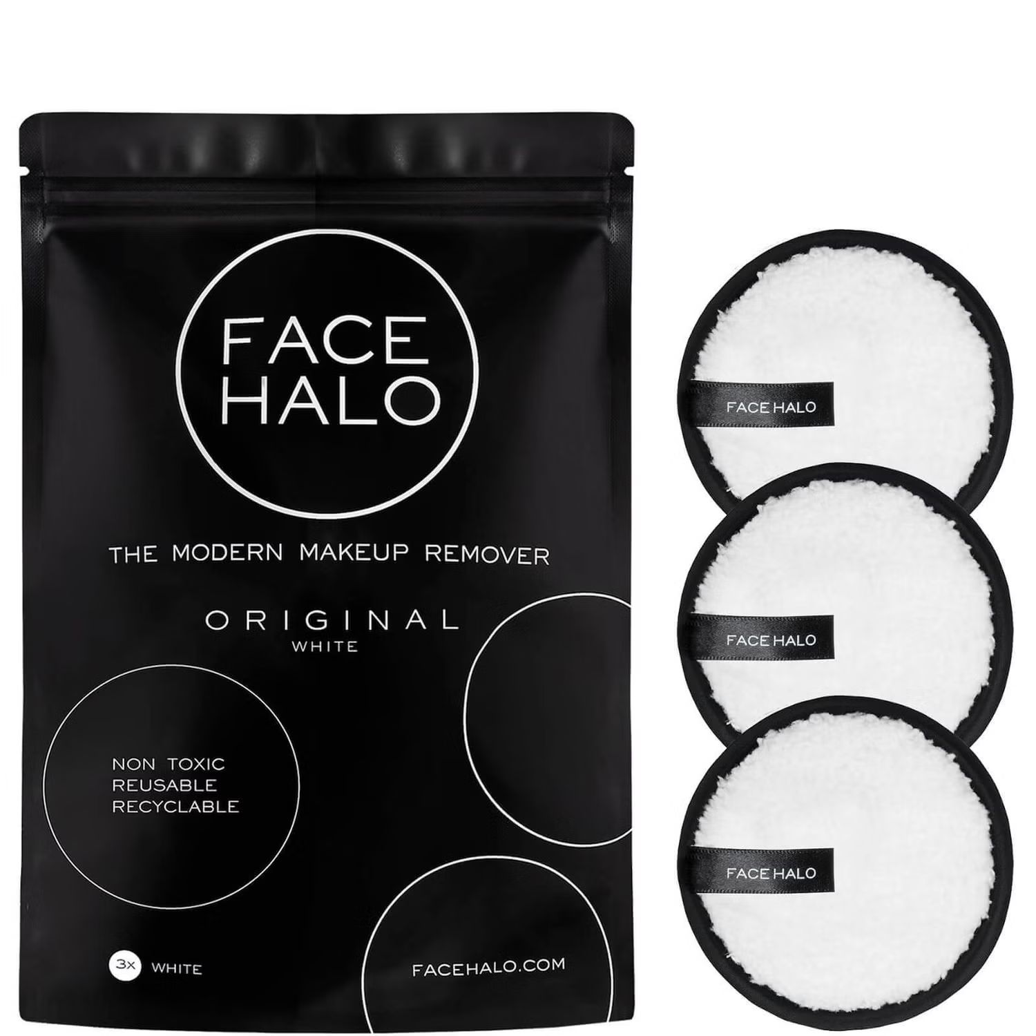 Face Halo The Modern Makeup Remover Original - 3 Pack | Look Fantastic (UK)