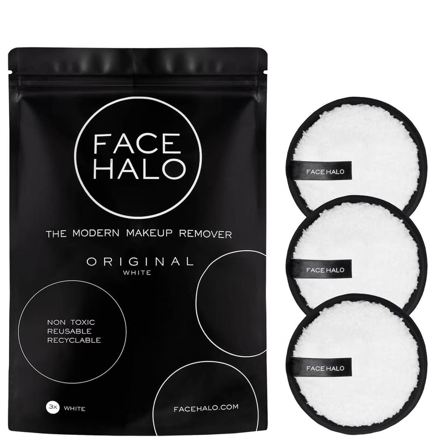 Face Halo The Modern Makeup Remover Original - 3 Pack | Cult Beauty (Global)