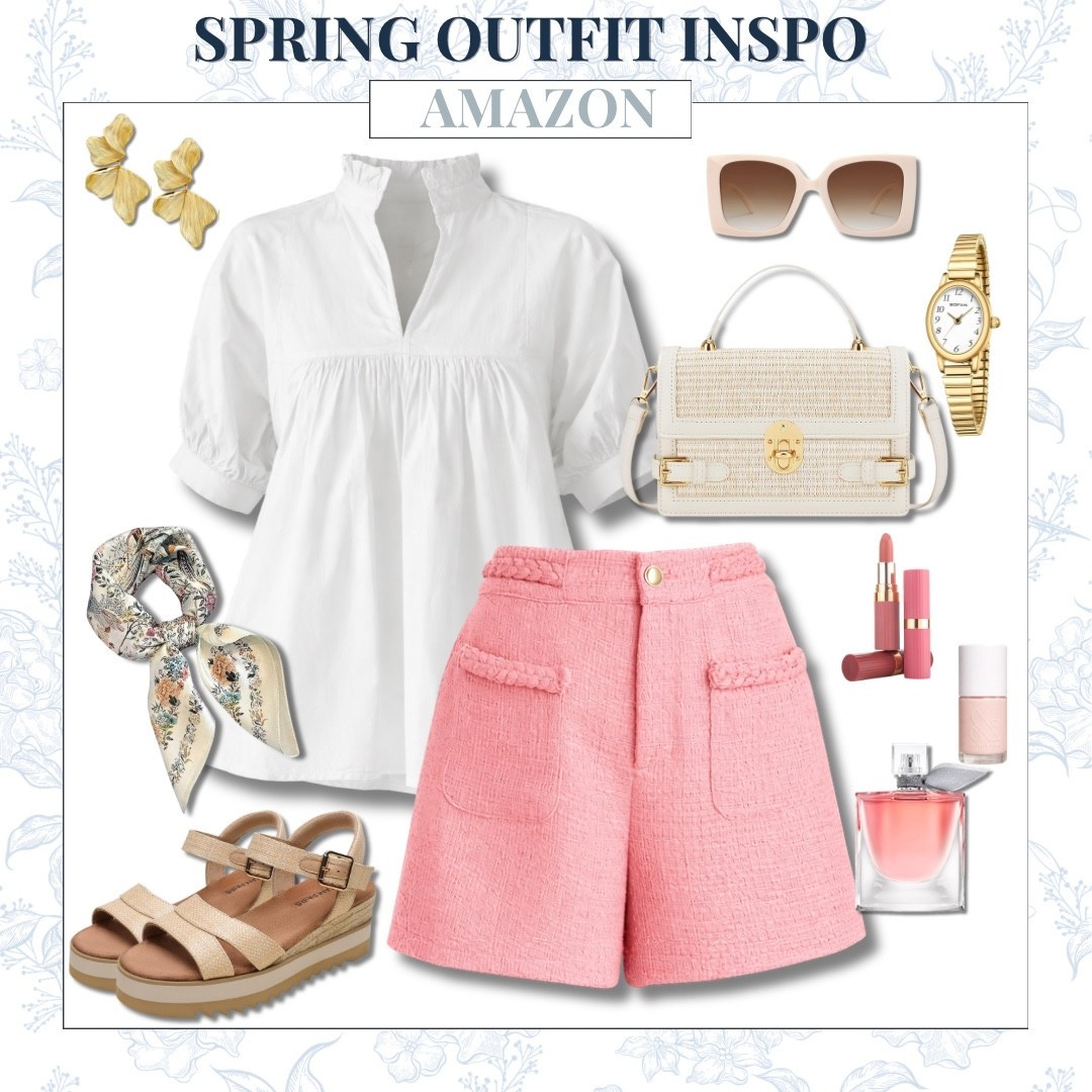 Spring Outfit Inspo
A fresh spring pairing of a breezy white blouse and pink textured shorts that feels feminine and polished. Styled with neutral platform sandals, gold jewelry, and a woven handbag for a bright seasonal outfit that works for brunch, shopping days, or warm weather travel.



amazon spring outfit women, pink shorts outfit women, feminine spring outfit women, casual chic spring outfit women, amazon fashion finds outfit, spring brunch outfit women, light spring outfit women, neutral sandals outfit women, woven handbag outfit women, amazon clothing finds women, everyday spring style women, womens warm weather outfit, spring daytime outfit women, amazon style inspiration women, casual feminine outfit women, classic spring outfit women, chic spring outfit ideas, amazon fashion inspiration women, AudrieDollins

#LTKOver40 #LTKSpringSale #LTKSeasonal