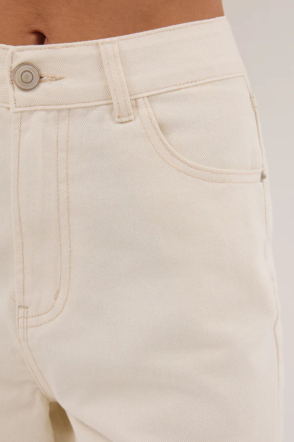 FINN CREAM TWISTED SEAM JEAN | DISSH