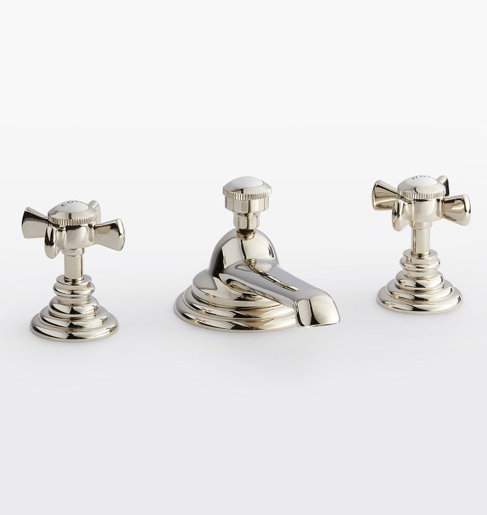 Rollins Cross Handle Widespread Bathroom Faucet | Rejuvenation