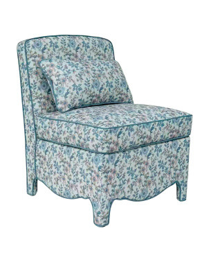 25x34 Blanche Floral Swoop Front Accent Chair With Lumbar Pillow | Furniture & Lighting | Marshal... | Marshalls
