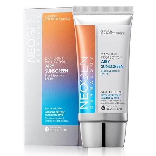 DERMALOGY by NEOGENLAB UVA/UVB SPF50 Day-Light Protection Airy Sunscreen - Essence-type Moisturiz... | Amazon (US)