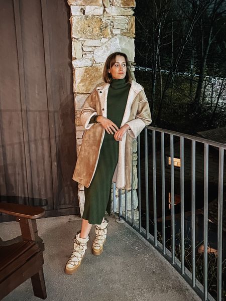 This reversible shearling coat is currently on sale in just a handful of sizes. And it looks so cute with these boots! 

#LTKSeasonal #LTKsalealert #LTKshoecrush