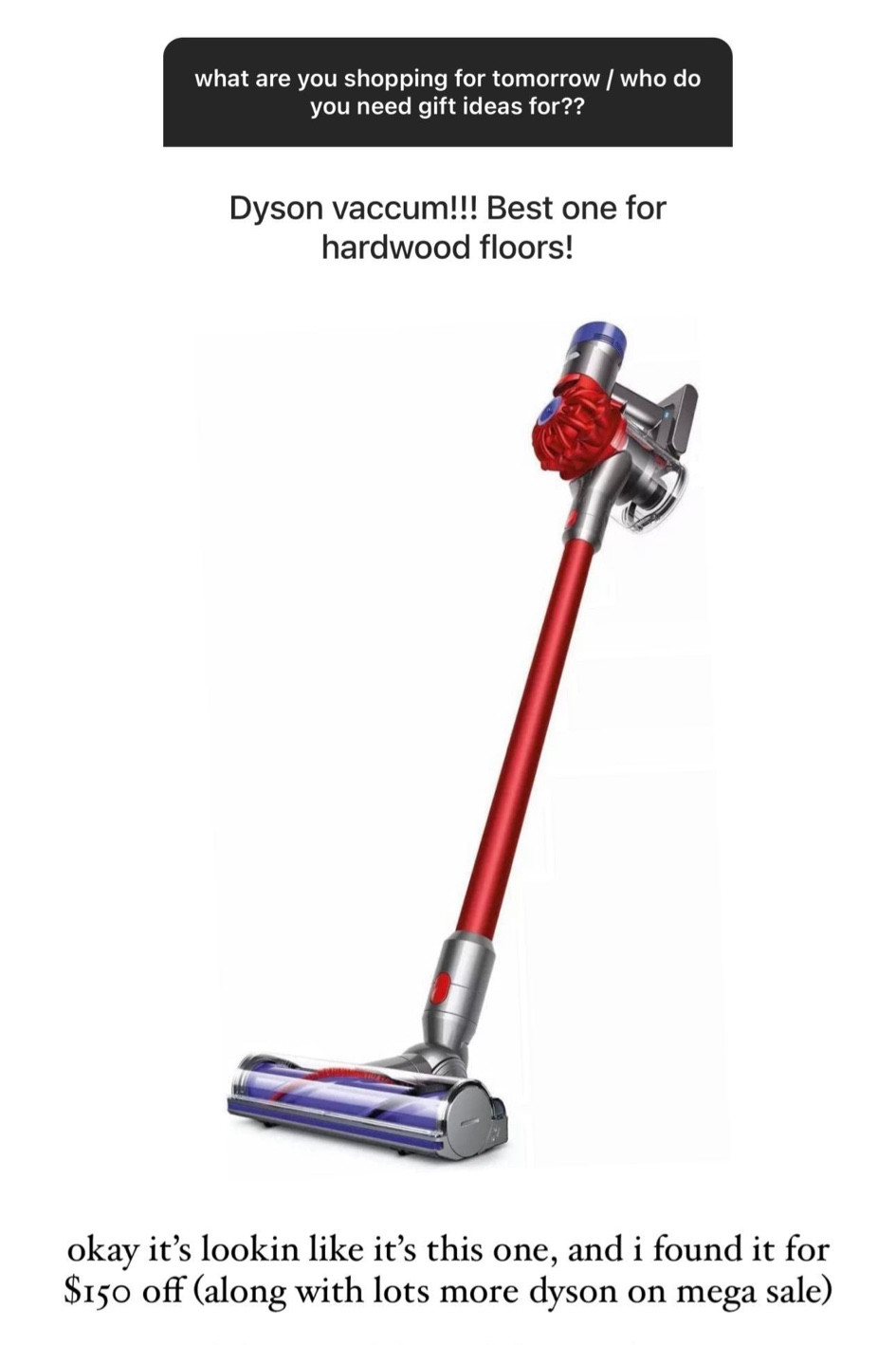 Dyson vacuum on sale

#LTKsalealert #LTKHoliday