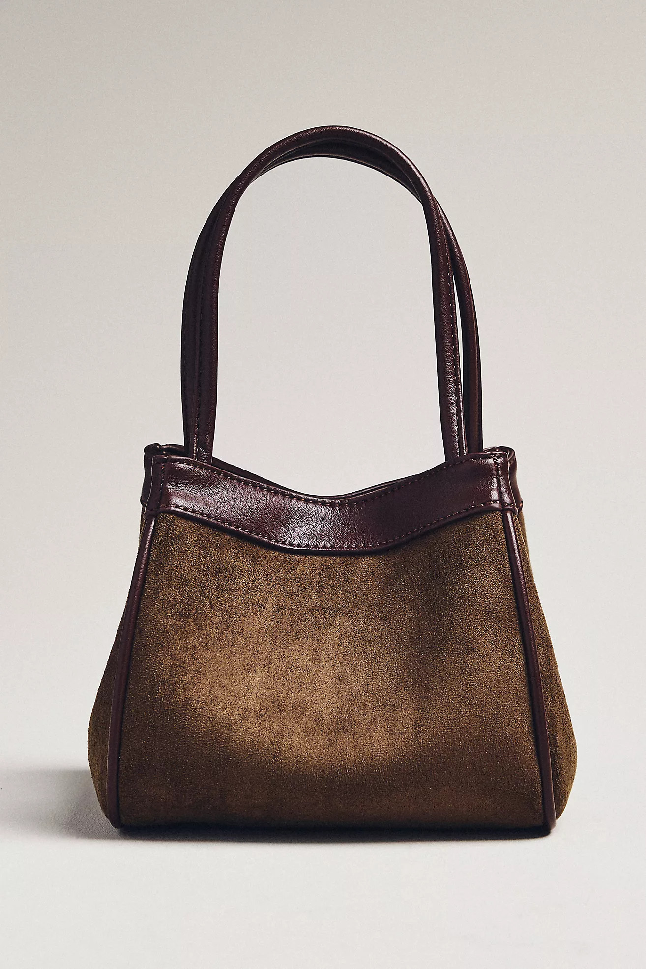 Sueded Two-Tone Bucket Bag | Anthropologie (US)