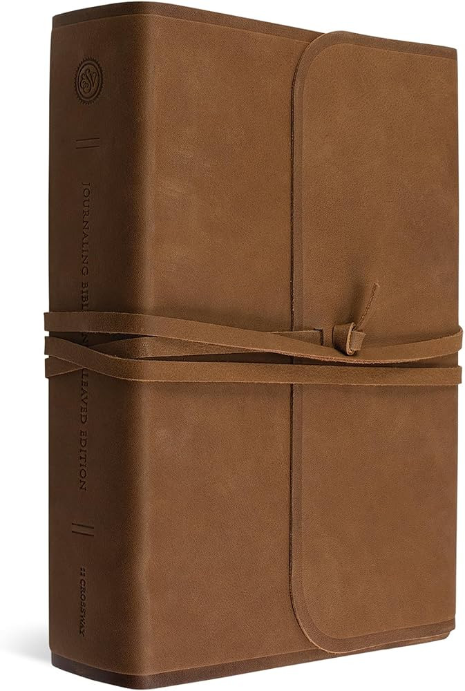 ESV Journaling Bible, Interleaved Edition (Brown, Flap with Strap) | Amazon (US)