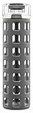 Ello Syndicate Glass Water Bottle with One-Touch Flip Lid, Grey , 20-ounce | Amazon (US)
