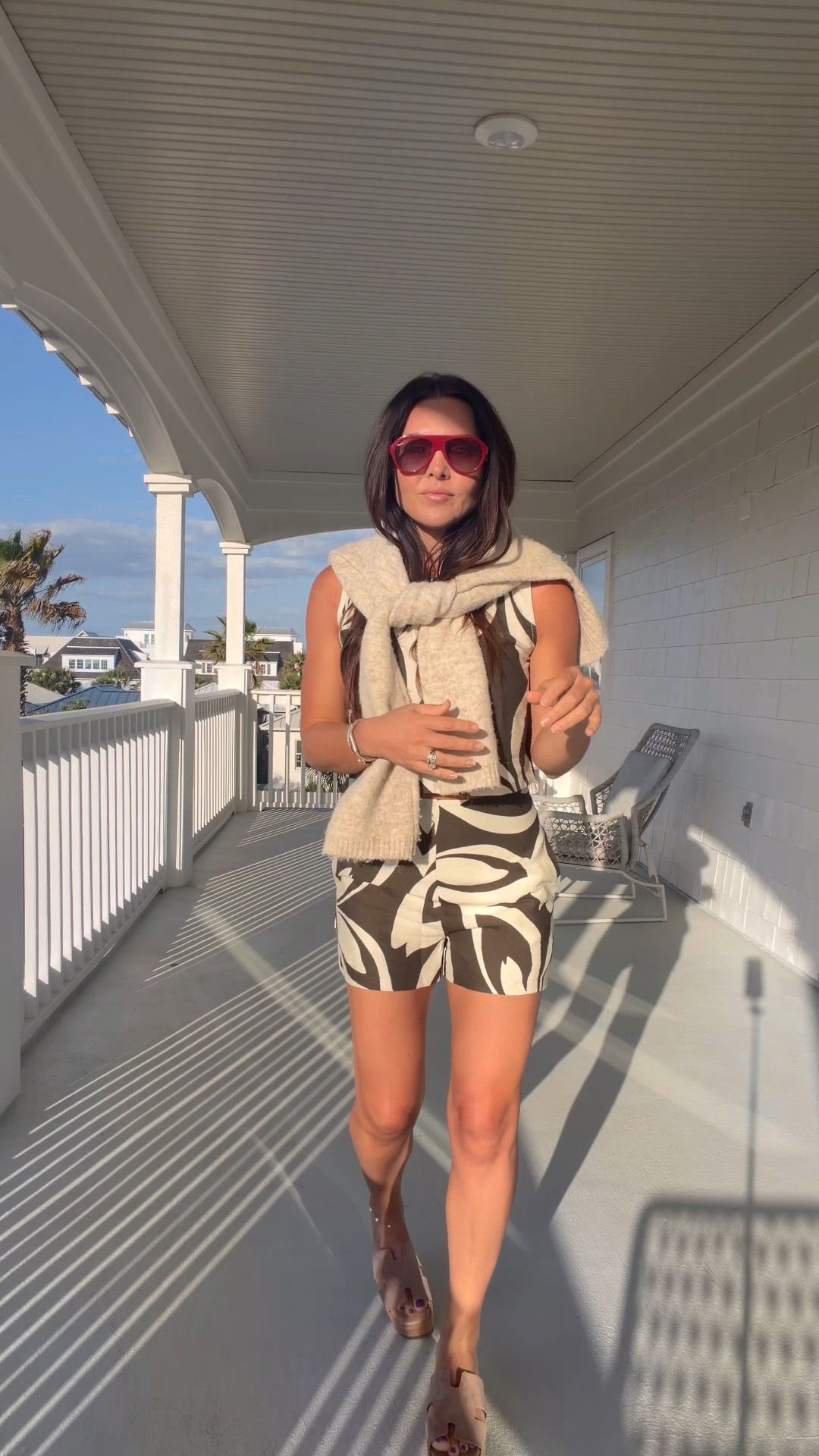 Vacation set - red sunnies- sweater around the neck. Let’s go to dinner .


#LTKTravel #LTKSwim #LTKOver40