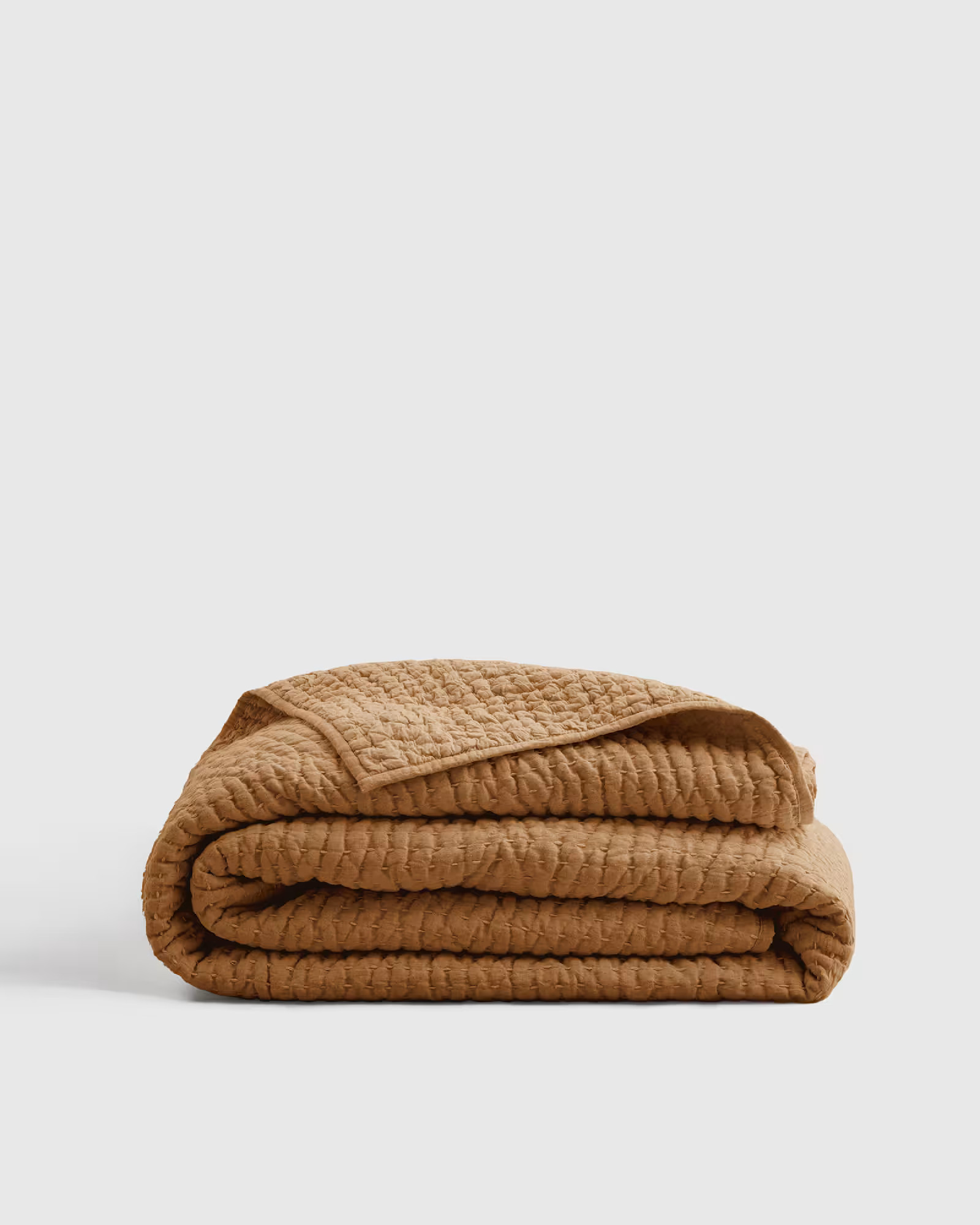 European Linen Cotton Stitch Quilt | Quince