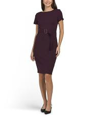 Belted Sheath Dress | TJ Maxx