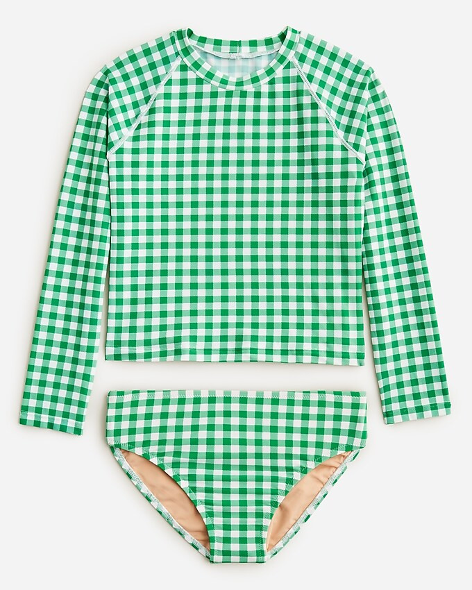 Girls' printed rash guard two-piece with UPF 50 | J. Crew US