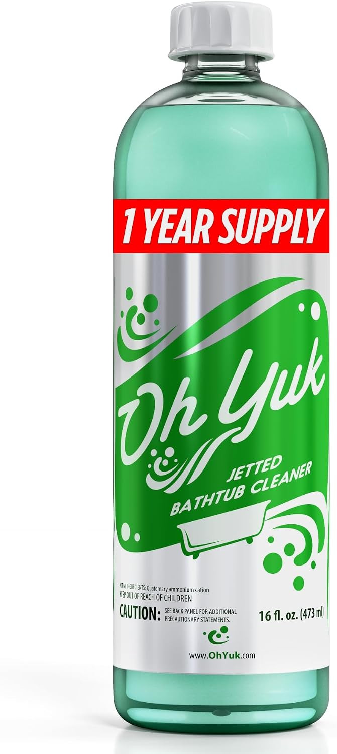 Oh Yuk Jetted Tub Cleaner for Jacuzzis, Bathtubs & Whirlpools, Septic Safe | Amazon (US)