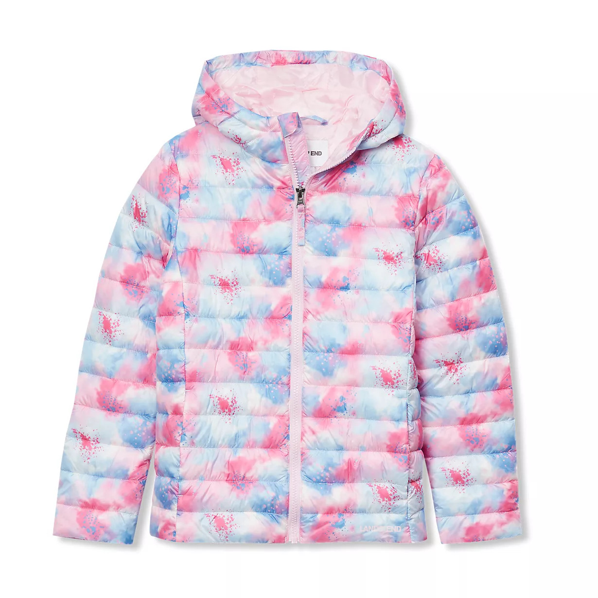 Kids FeatherFree™ Insulated Hooded Packable Jacket | Lands' End (US)