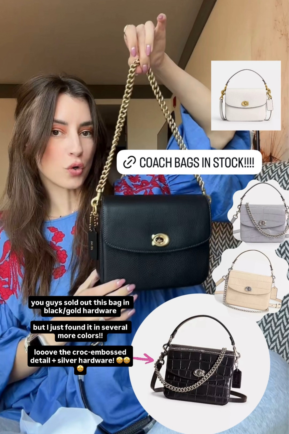 Coach Cassie 19 bags in stock