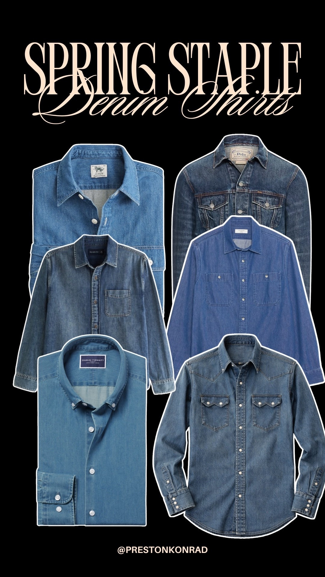 Denim shits are THE spring staple that you need in your closet! You can dress them up or down & they look so expensive (but really aren’t🙂‍↔️)

#LTKSeasonal #LTKMens #LTKWorkwear