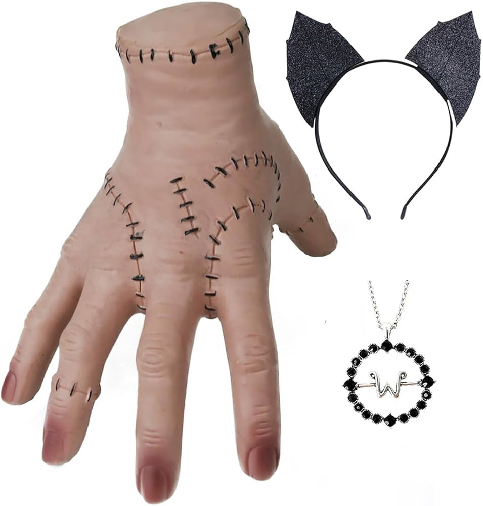 AKZKQKER Wednesday Addams Thing Hand by Addams Family Scary Props Decorations for Halloween Party | Amazon (US)