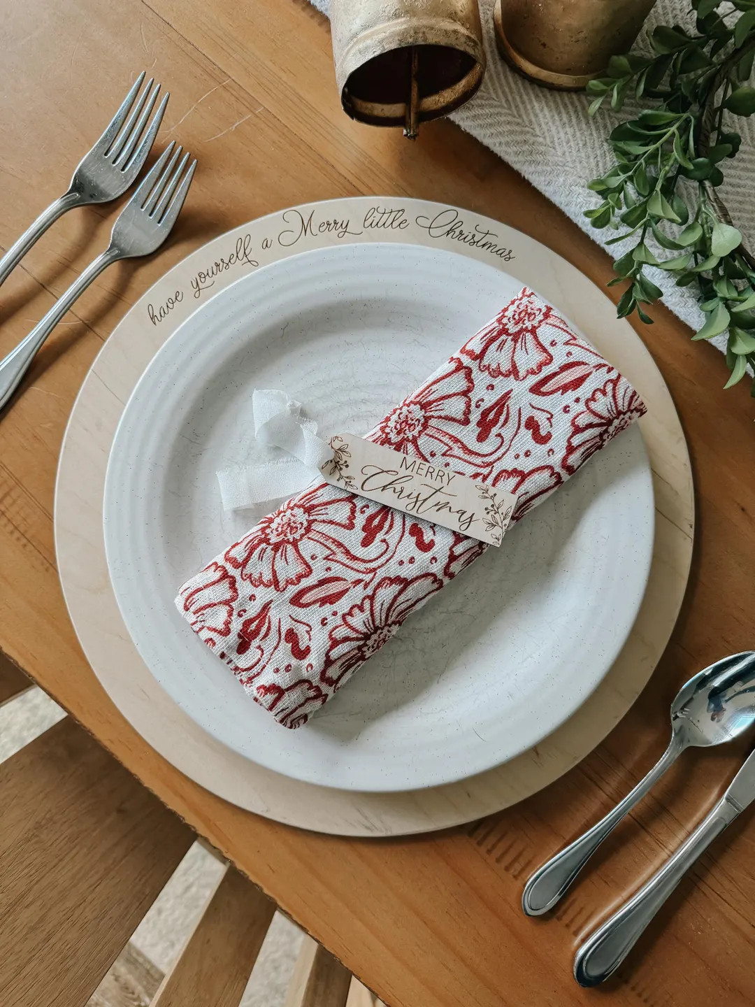 Christmas Playe Charger Dinner Charger Dinner Party Christmas Meal Christmas Decor Birch Charger ... | Etsy (US)