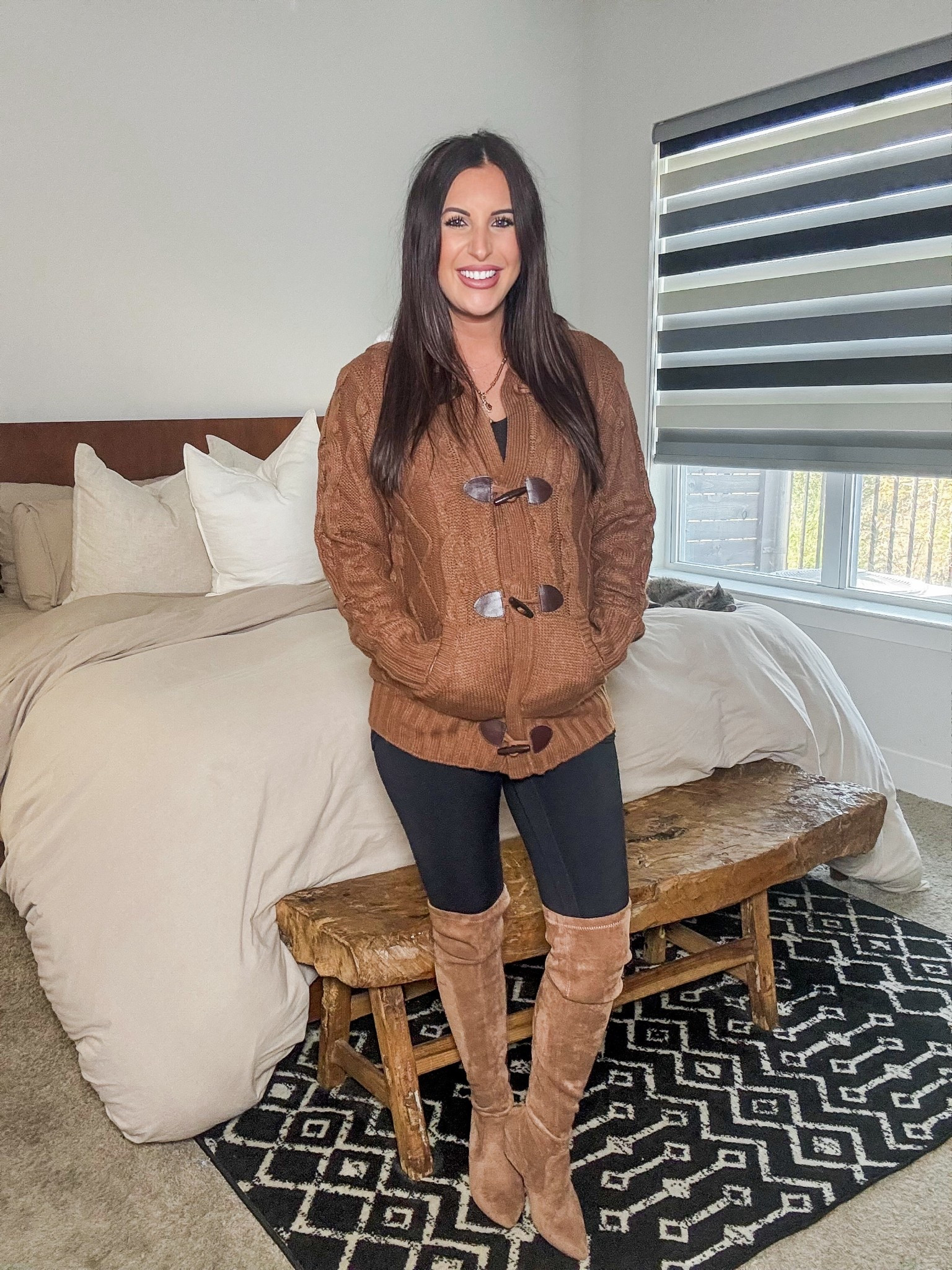 Fleece lined fall time jacket 

#LTKBump #LTKootd