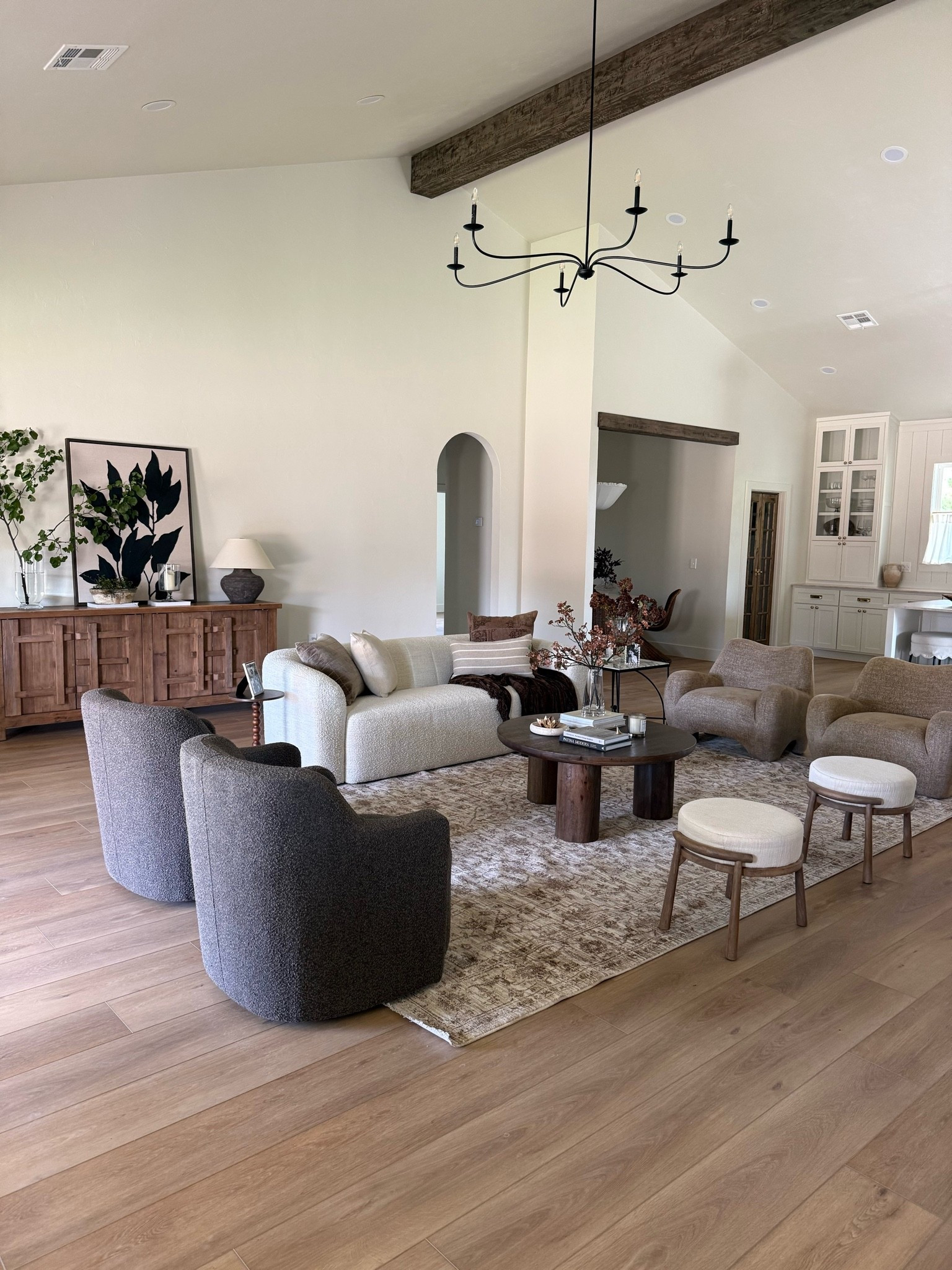 #ad - Living room with subtle hints of fall! Neutral furniture. Brown accent chairs. Console table decor. @Wayfair #wayfair #wayfairpartner

#LTKHome #LTKSeasonal