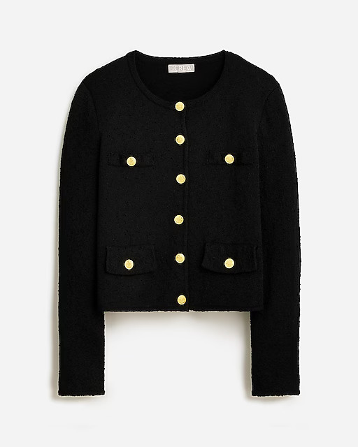 Cropped lady jacket in textured bouclé | J. Crew US