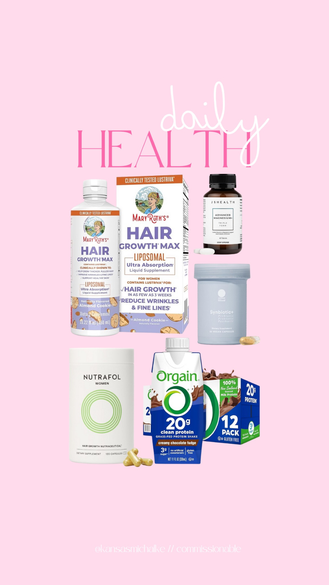 Daily health line up 🫡🫶🏻💊

#LTKFamily #LTKSummerSales #LTKFitness