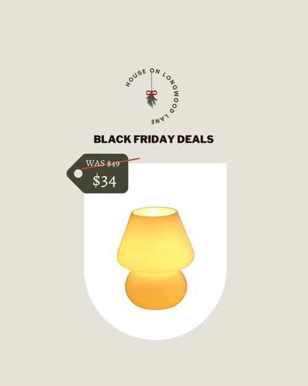 Black Friday Deals! Save 30% off this Translucent Vintage Glass Mushroom Bedside Table Lamp. Nice addition to any space & would be a great gift idea. #BlackFriday

#LTKsalealert #LTKunder50 #LTKHoliday