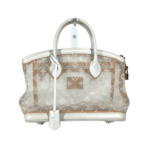 LOUIS VUITTON M40699 Transparent Monogram Lockit Tote Bag, Embroidered, Clear... | Poshmark