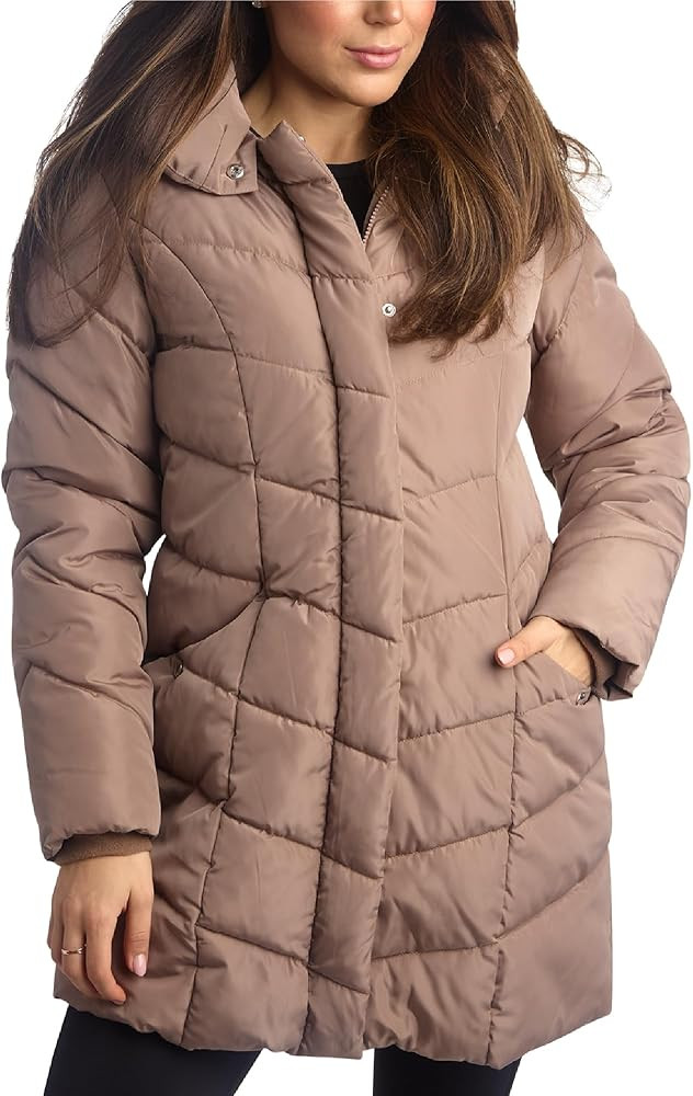 Steve Madden Womens Long Puffer Coat - Heavyweight Insulated Fall Winter Jackets for Women Windpr... | Amazon (US)
