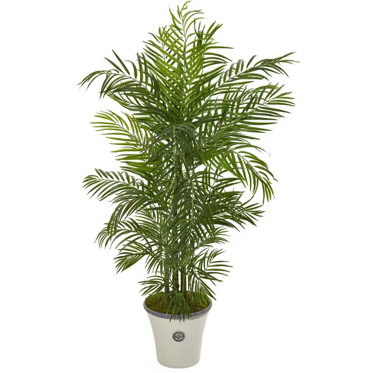 Nearly Natural 6’ Areca Palm Artificial Tree in Planter(Indoor/Outdoor) | Target