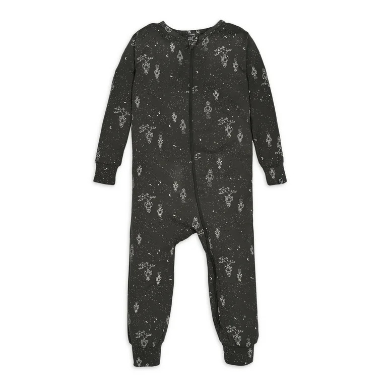 Modern Moments by Gerber Toddler Unisex Super Soft Livaeco Viscose One-Piece Pajama, Sizes 12M-5T | Walmart (US)