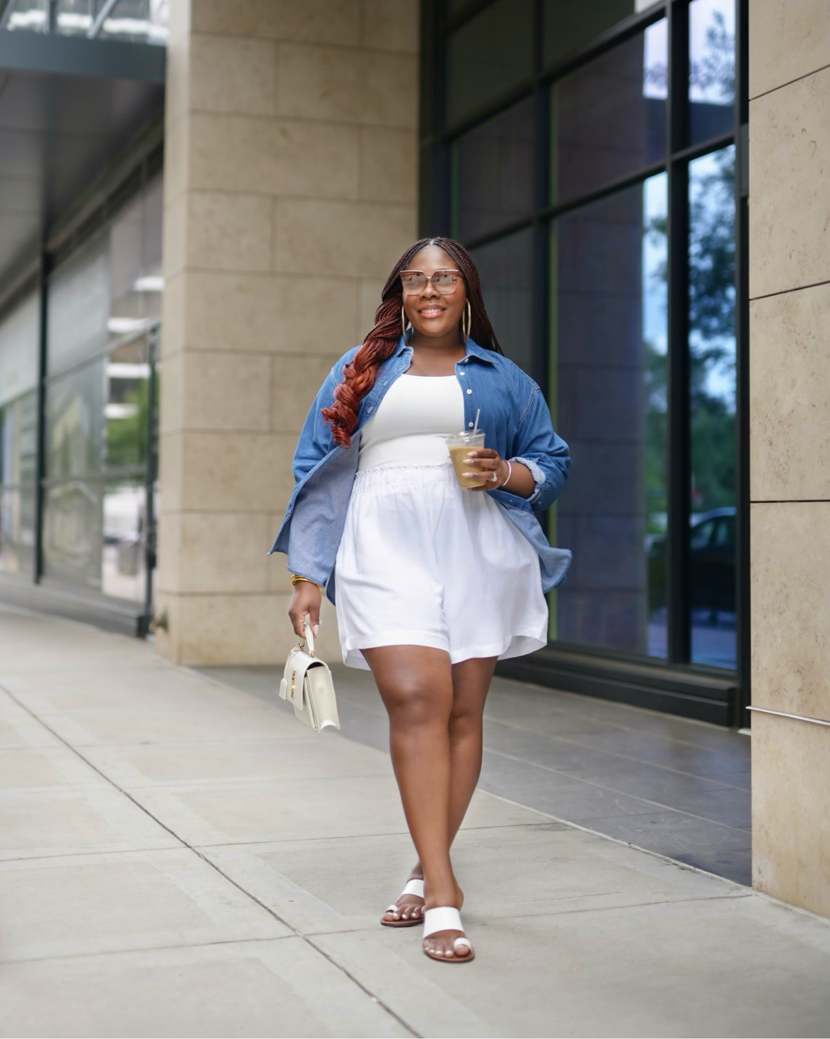 Casual chic outfit for moms , summer outfit idea, easy summer outfit, white shorts, linen shorts , jeans shirt, denim shirt, denim trend , target style @Target 

#LTKstyletip #LTKBacktoSchool #LTKSeasonal