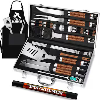 Romanticist 26pcs Stainless Steel Grill Tool Set  Heavy Duty BBQ Grilling Accessories Gifts for M... | Lowe's