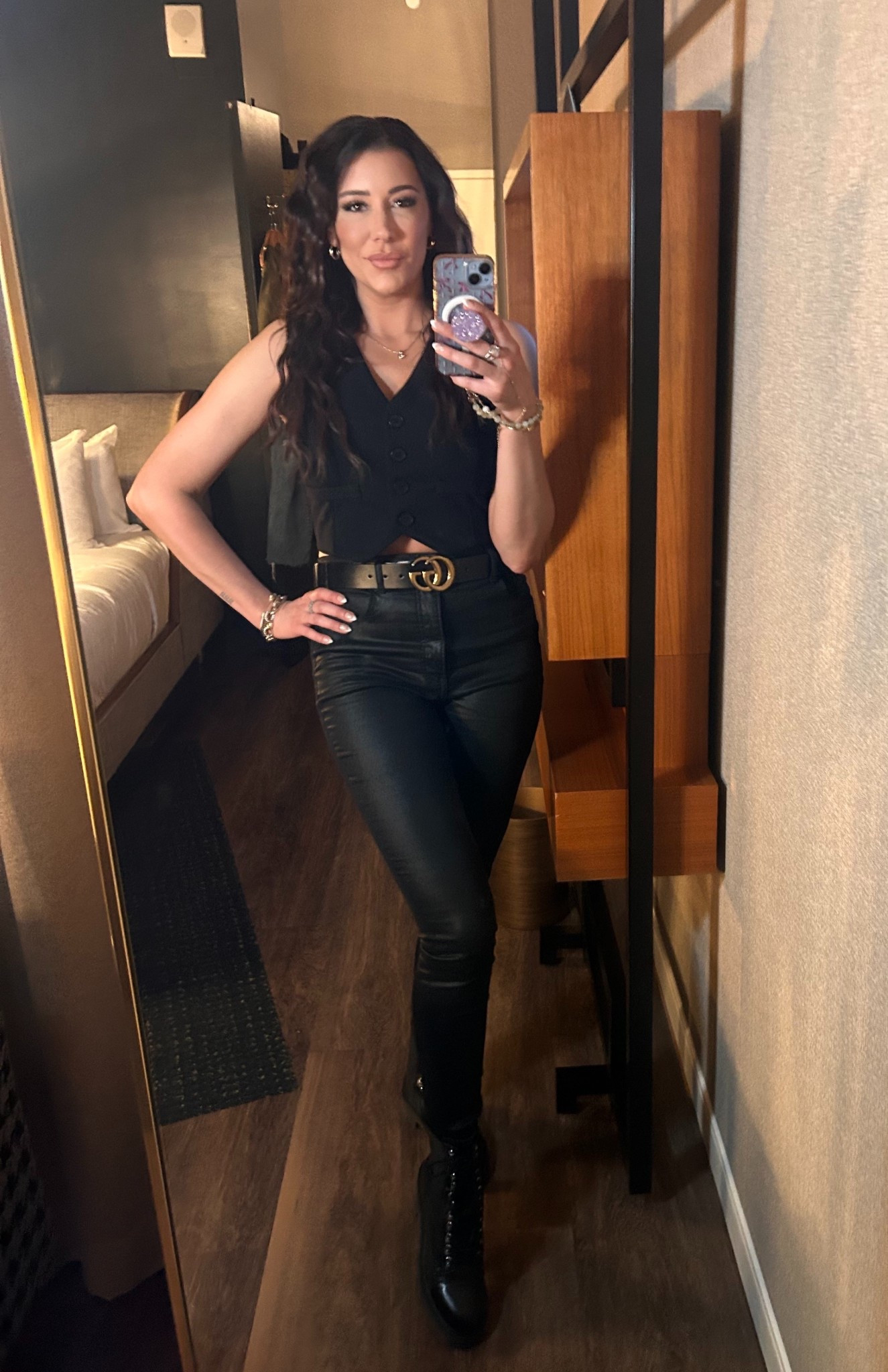 The Modern Maverick: All-Black & Tailored 🖤

Leveling up the "cool girl" uniform with a mix of structure and sheen. This look is all about playing with textures—pairing a matte tailored vest with sleek coated denim for an outfit that feels effortless but looks incredibly sharp.

Whether it’s a concert, a cocktail catch-up, or just a "feeling myself" mirror moment, this fit is a total mood.

#LTKootd #LTKTall #LTKdayinmylife