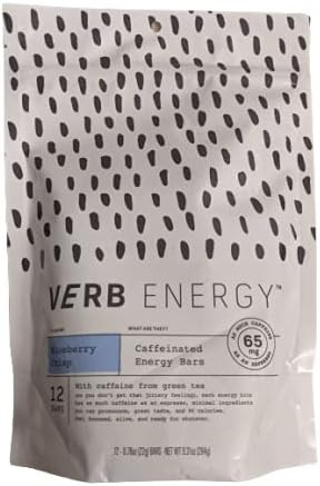 Verb Caffeinated Energy Bar, Blueberry Crisp, 90 Calories, 12 Count | Amazon (US)