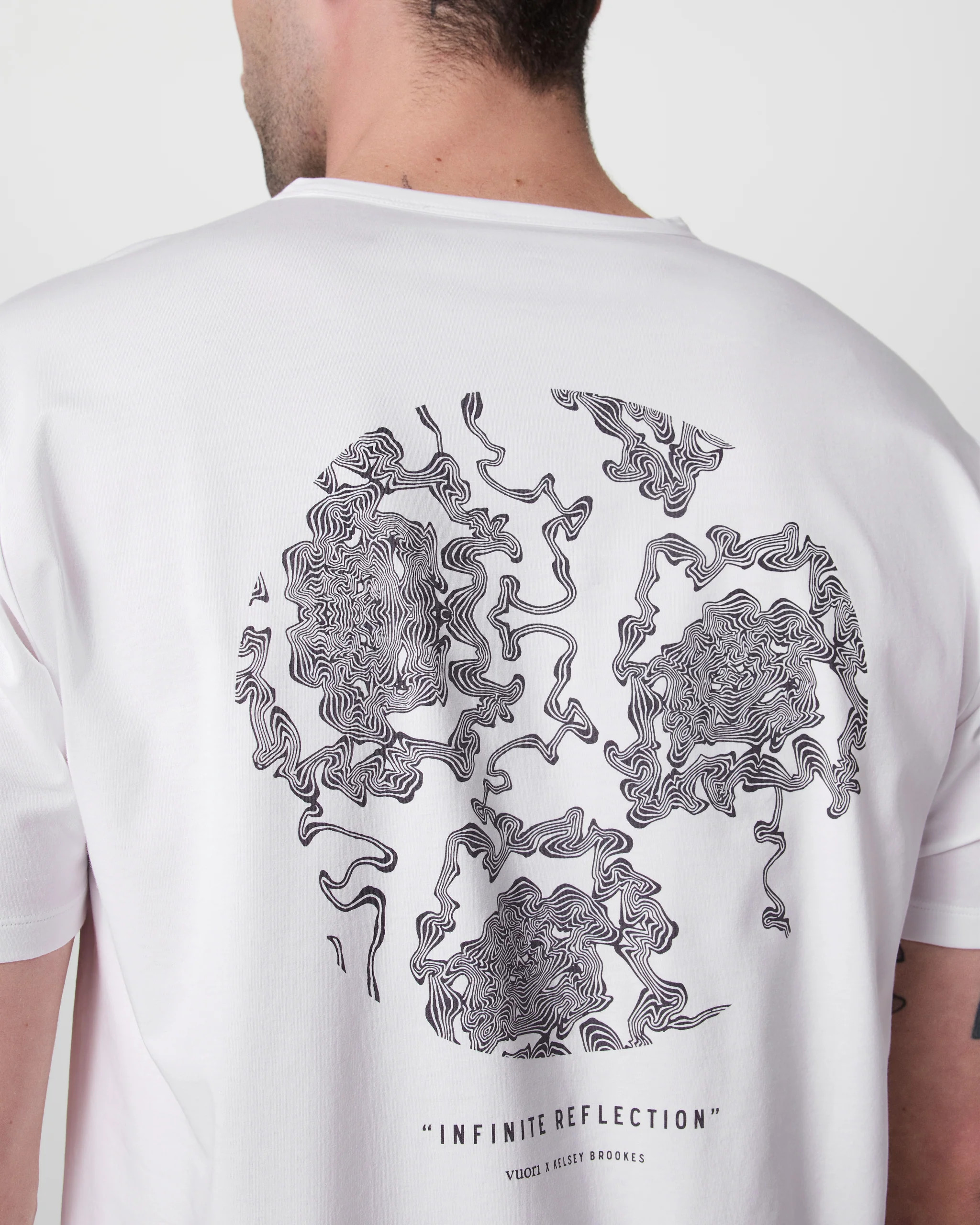 Feather Tee - Vuori x Kelsey Brookes | White | Vuori Clothing (US & Canada)