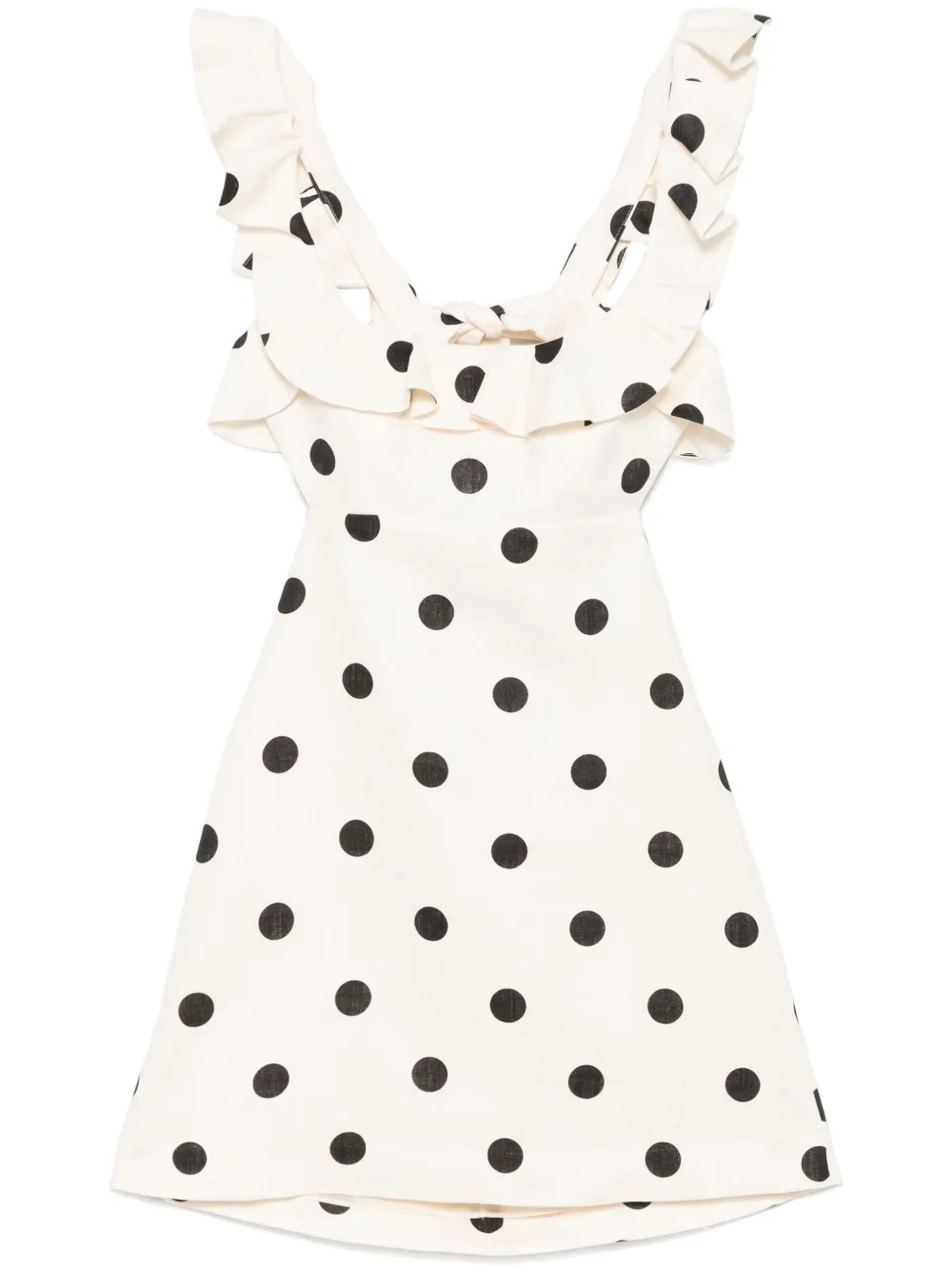 ZIMMERMANN polka-dot Dress | Neutrals | FARFETCH | Farfetch Global