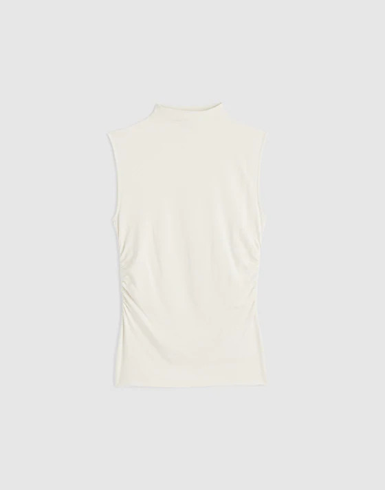 Ruched Mockneck Tank | Madewell | Madewell
