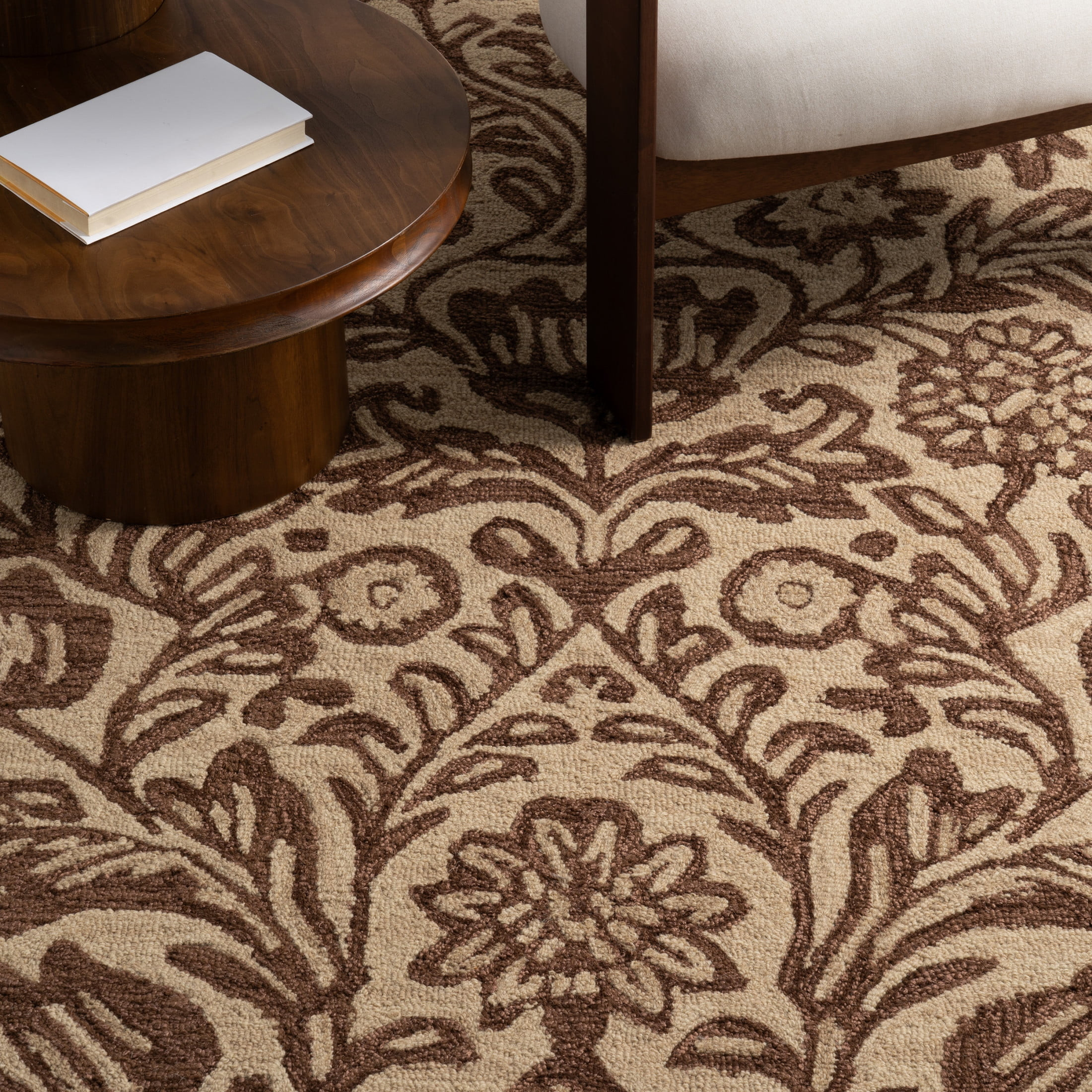nuLOOM Virelia Transitional Floral and Paisley Area Rug, 5' x 8', Virelia Brown | Walmart (US)