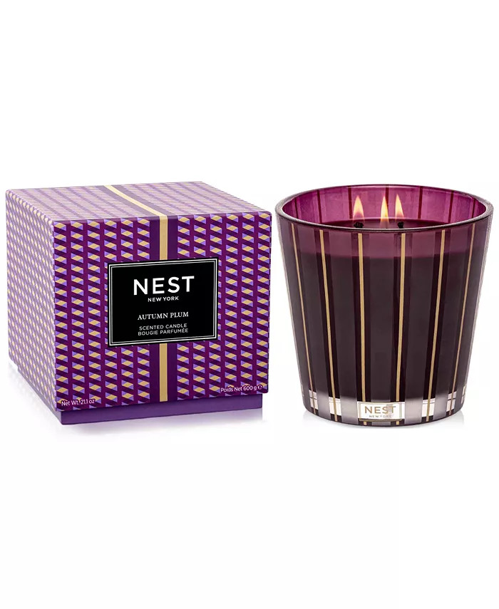 NEST New York Autumn Plum 3-Wick Candle, 21.1 oz. - Macy's | Macy's
