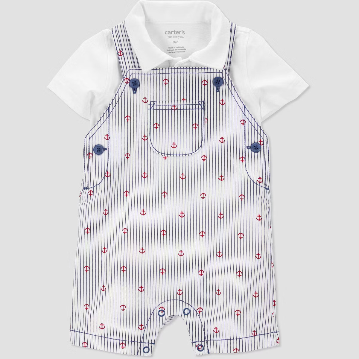 Carter's Just One You®️ Baby Boys' Anchor Top & Bottom Set - Blue | Target