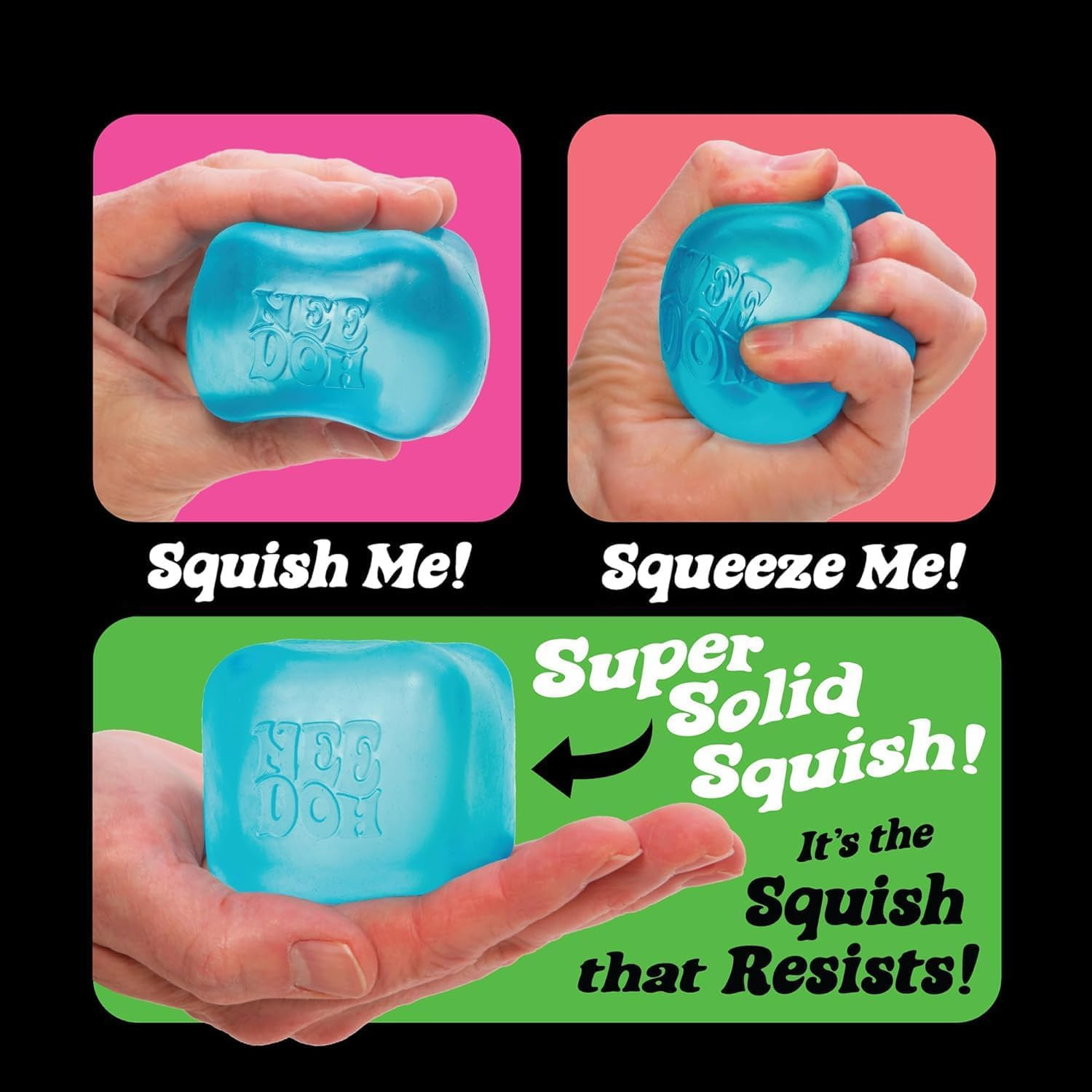 Schylling NeeDoh Nice Cube -Sensory Squeeze Toy with Super Solid Squish - 2.25" Cube | Amazon (US)
