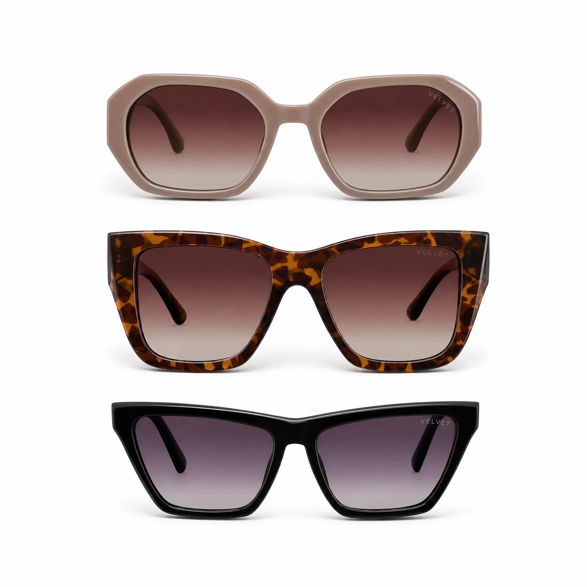 Heart Face Shape Sunglass Style Box | Velvet Eyewear (US)