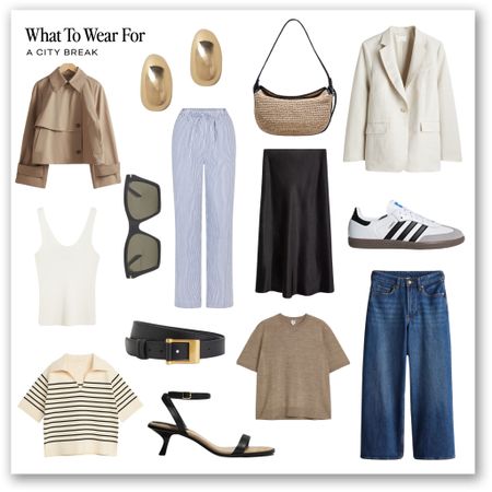 City break capsule edit ✈️ 

Adidas sambas, striped knit, dark denim wide jeans, beige knit, striped trousers, H&M, mango, & other stories, high street fashion, spring style 

#LTKeurope #LTKstyletip #LTKSeasonal