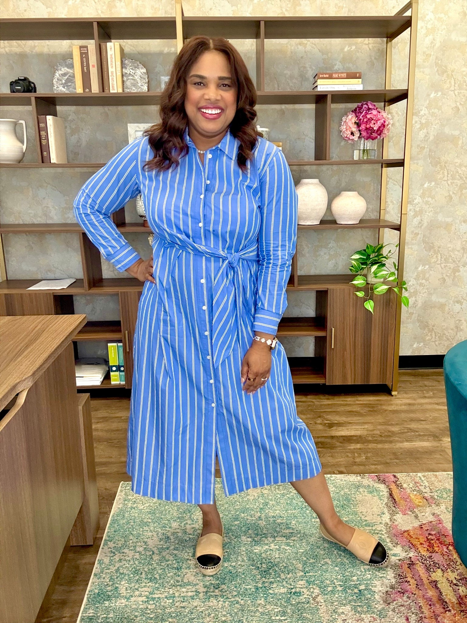 Wore this Target dress to work this week.
Such a great dress for a professional work environment-I’m a lawyer but could be worn for teachers, administrators or to church or brunch. Can easily dress it up with heels 👠 or roll up your sleeves and wear some white tennis shoes or even throw on a denim jacket over it!
Still on sale 25% off! 🏃🏽‍♀️

#LTKWorkwear #LTKFindsUnder50 #LTKSpringSale