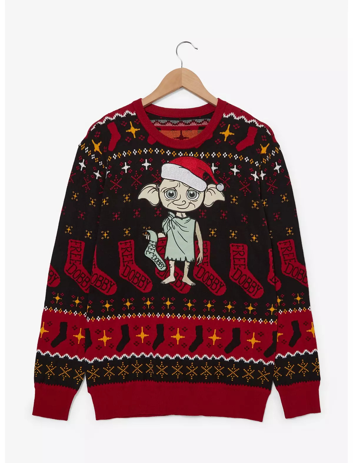 Harry Potter Dobby Santa Hat Holiday Sweater — BoxLunch Exclusive | BoxLunch
