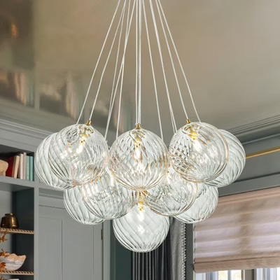 Rennnsan Nymera 25" W 13 -Light Glass Dimmable Classic Bubble Chandelier | Target
