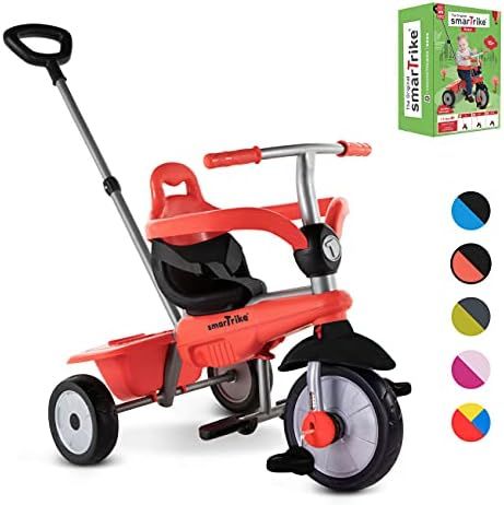 Amazon.com: smarTrike Breeze Toddler Tricycle for 1,2,3 Year Olds - 3 in 1 Multi-Stage Trike, Red... | Amazon (US)