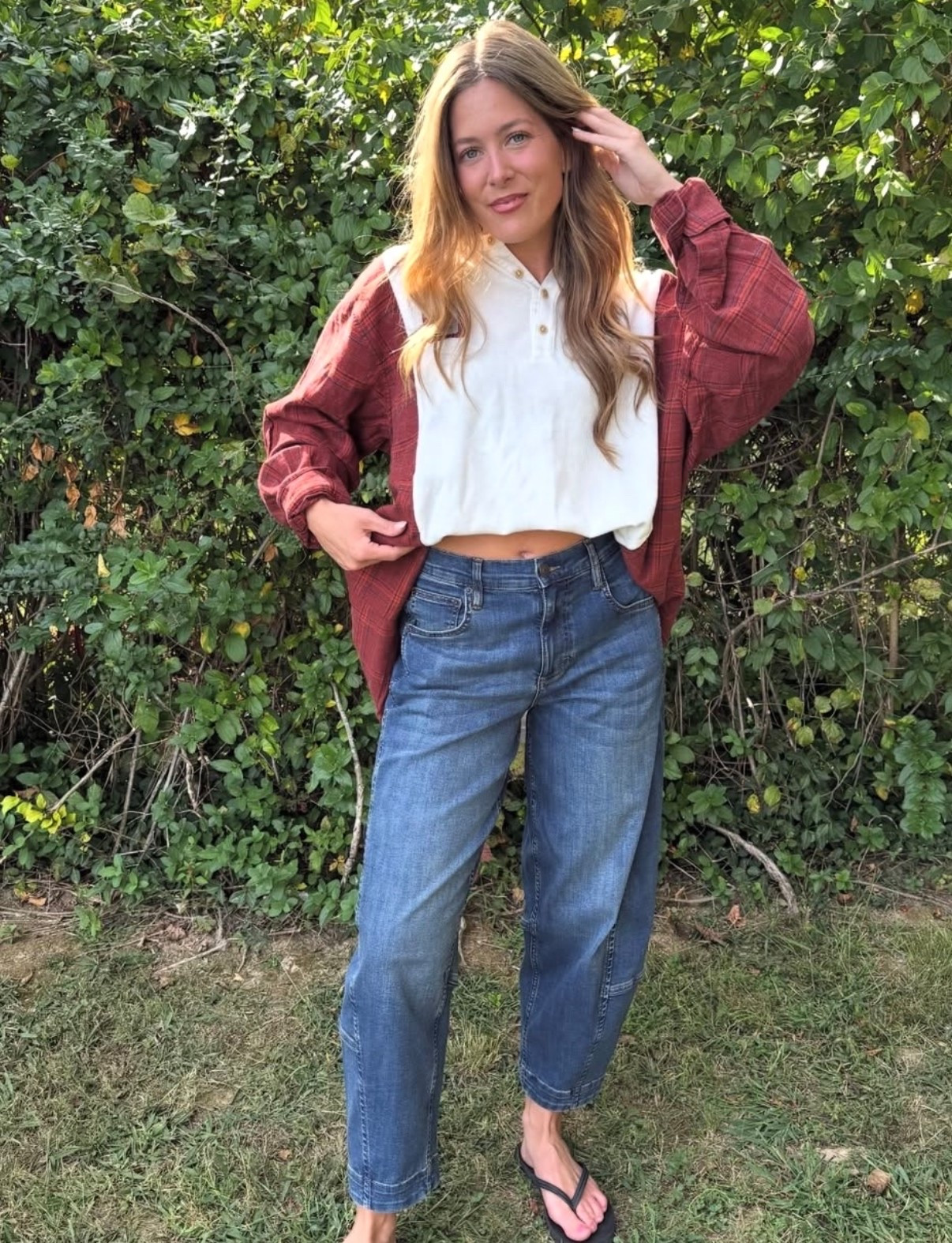 Use code 55ONUS for $55 off these Ruti barrel jeans 💙

#LTKootd #LTKWorkwear #LTKSaleAlert